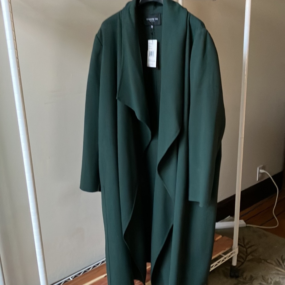 NEW! Amazing Lafayette 148 Nouveau Crepe Hemingway Wool Jacket/Coat size XXL